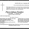 Kondert Johann 1890-1962 Todesanzeige